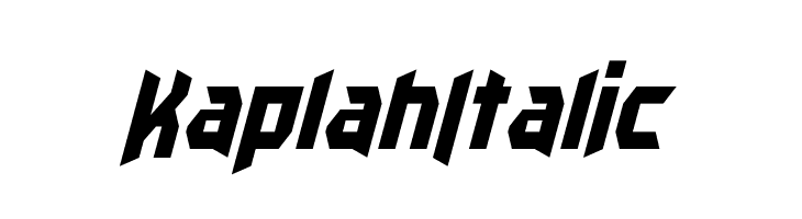 Kaplah Italic  フリーフォントのダウンロード