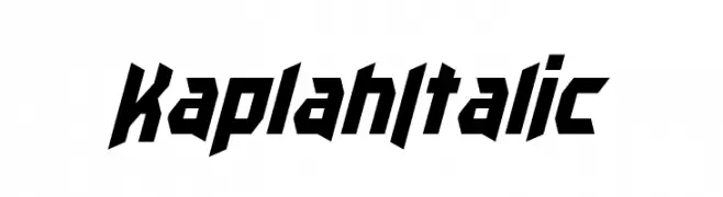 Kaplah Italic  les polices de caractères gratuit tlcharger
