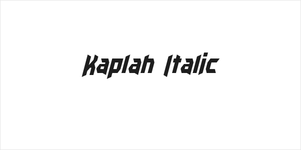 Kaplah Italic Logo
