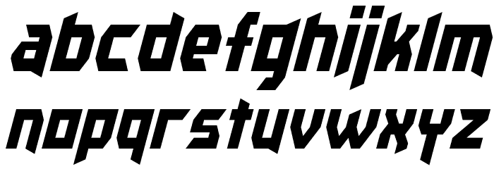 Kaplah Italic Font LOWERCASE
