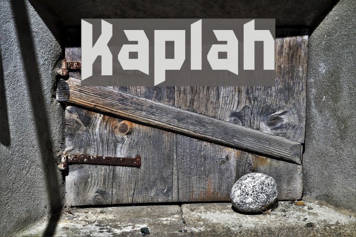 Kaplah Font examples