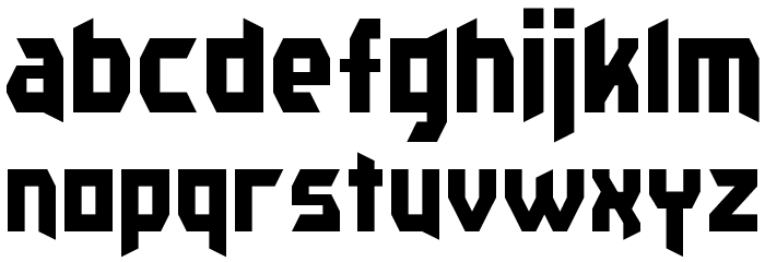 Kaplah Font LOWERCASE