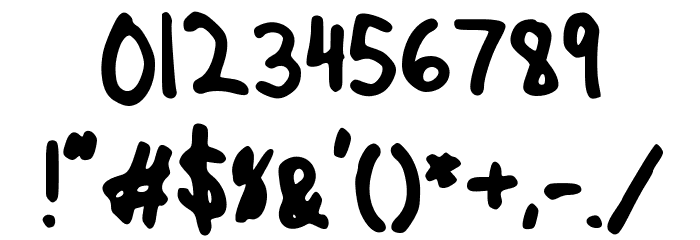 Kapooka Marker Font OTHER CHARS