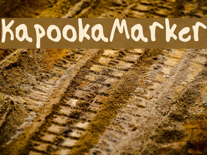 Kapooka Marker Font examples