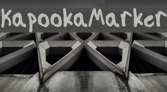 Kapooka Marker Font examples