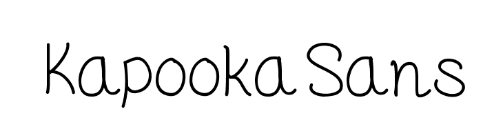 KapookaSans  免费字体下载