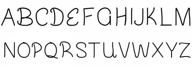 KapookaSans 字体 大写