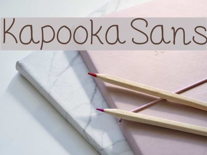 KapookaSans Font examples