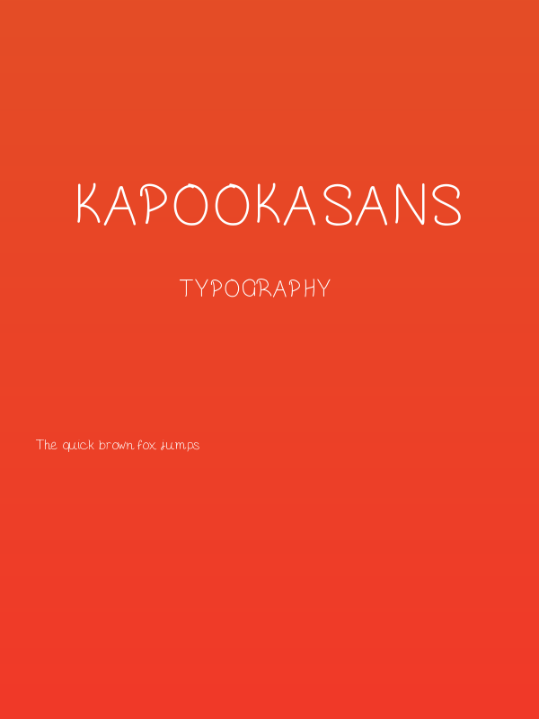 KapookaSans Poster