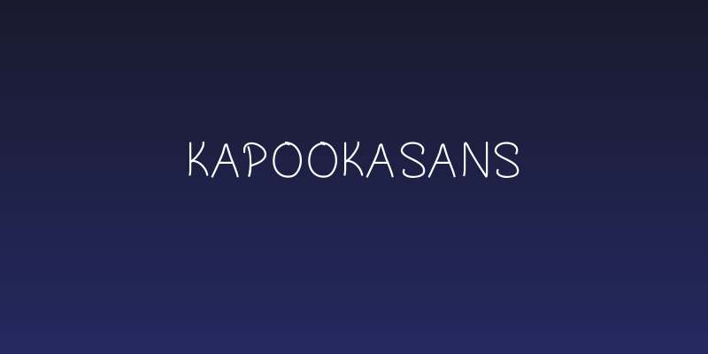 KapookaSans Social Header