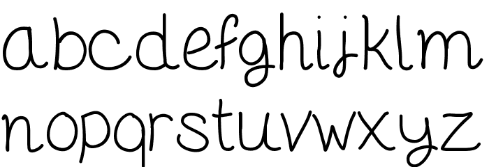 KapookaSans Font LOWERCASE