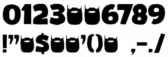 Kapsalon DEMO Regular Font OTHER CHARS