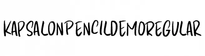 Kapsalon Pencil DEMO Regular  les polices de caractères gratuit tlcharger