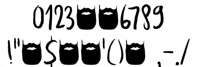 Kapsalon Pencil DEMO Regular Font OTHER CHARS