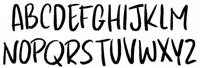 Kapsalon Pencil DEMO Regular Schriftart Groß