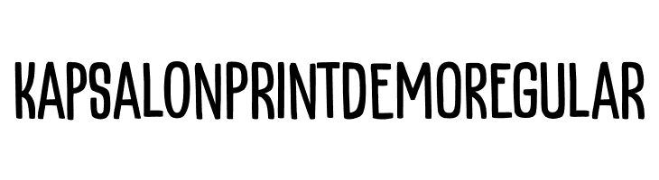 Kapsalon Print DEMO Regular 字体