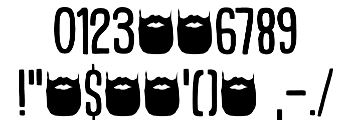 Kapsalon Print DEMO Regular Font OTHER CHARS