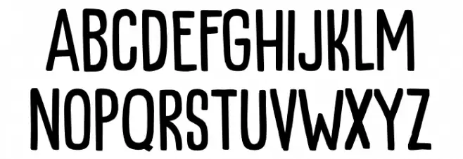 Kapsalon Print DEMO Regular Schriftart Groß