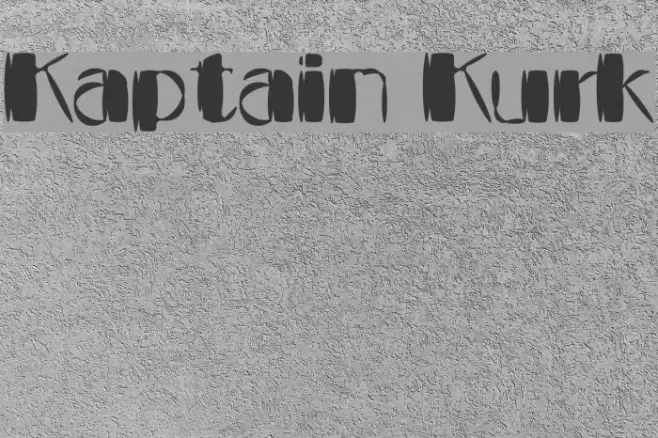 Kaptain Kurk Font examples