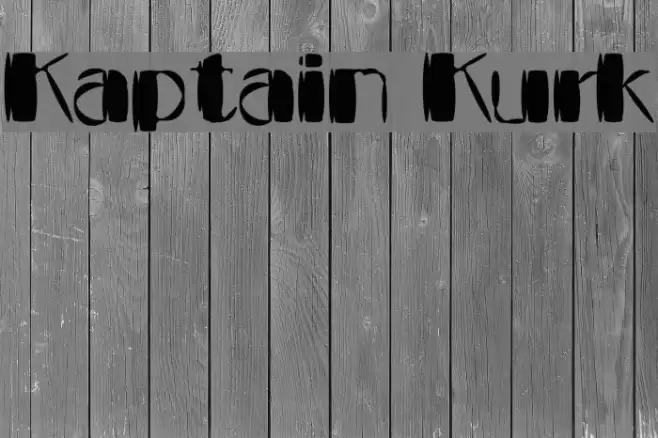 Kaptain Kurk Font examples