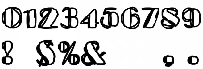 Kaptain Toupe Font OTHER CHARS