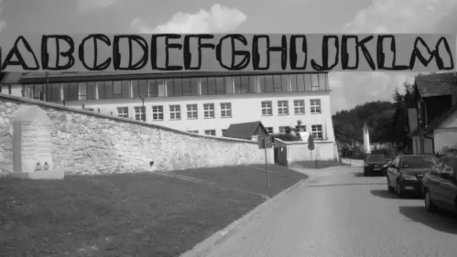 Kaptain Toupe Font examples