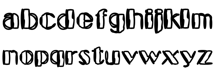 Kaptain Toupe Font LOWERCASE