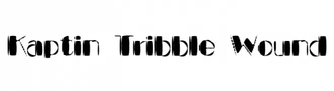 Kaptin Tribble Wound  Frei Schriftart Herunterladen