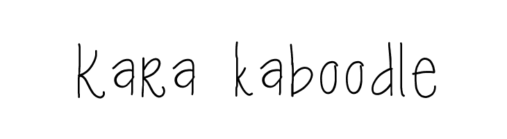 Kara kaboodle  font caratteri gratis