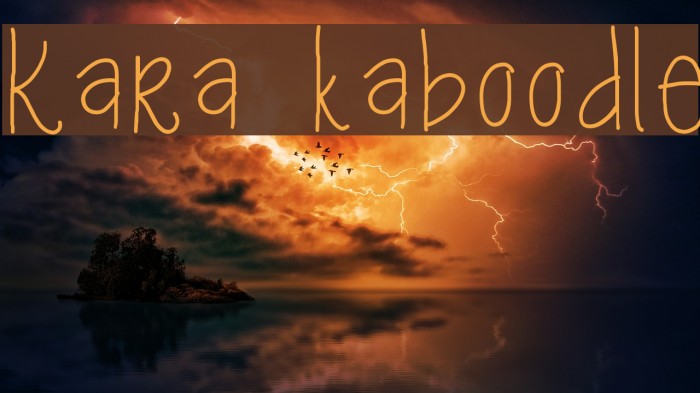 Kara kaboodle Example 1