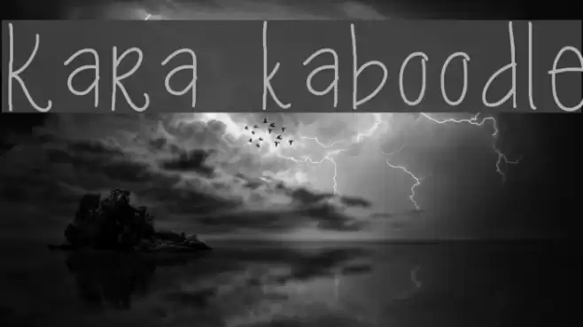 Kara kaboodle Font examples