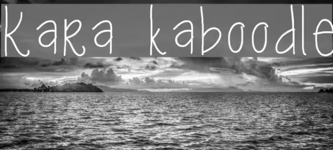 Kara kaboodle Font examples