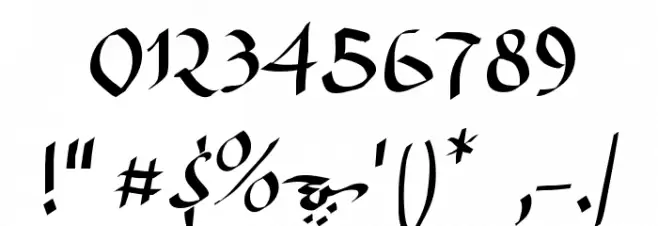 KaraBenNemsi Font Alte caractere