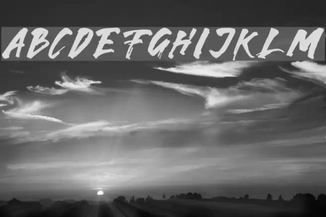 Karam-Italic Schriftart examples