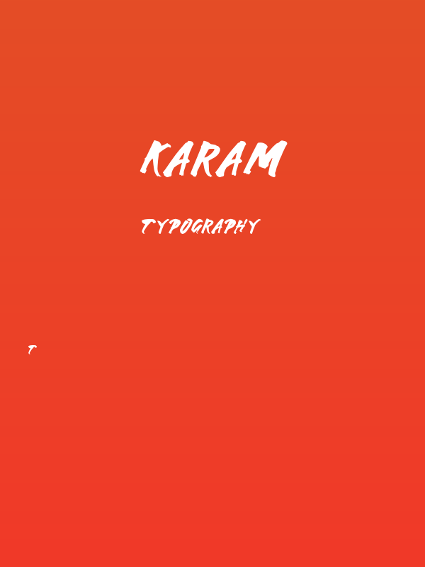 Karam Poster
