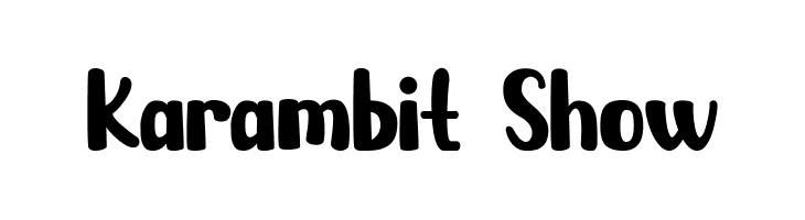 Karambit Show Font
