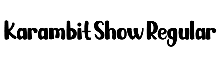 KarambitShowRegular Font