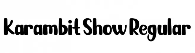 KarambitShowRegular  baixar fontes gratis