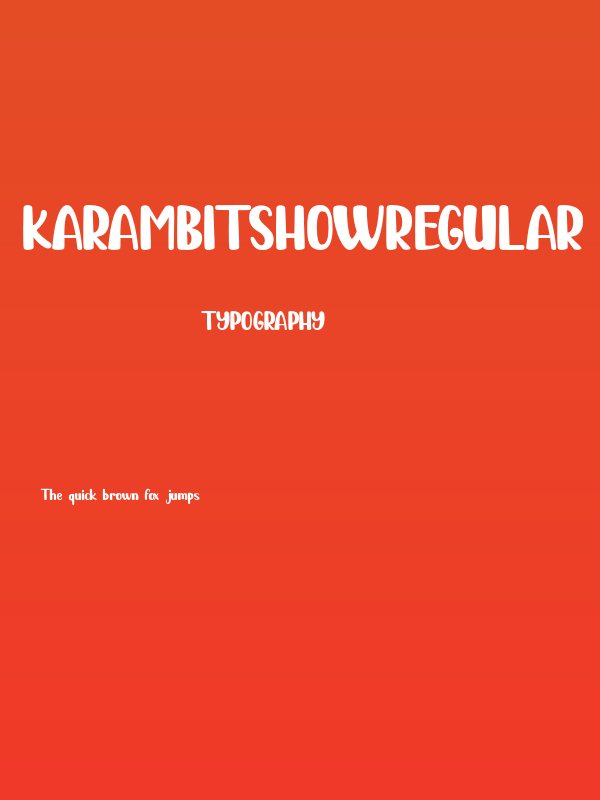 KarambitShowRegular Poster