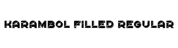 Karambol Filled Regular  Free Fonts Download