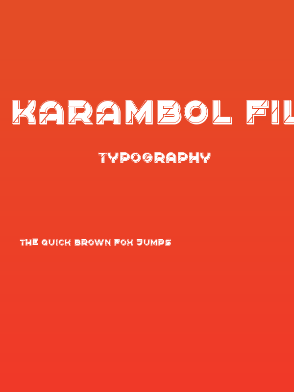 Karambol Filled Regular Poster