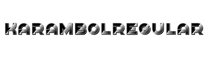 Karambol Regular  font caratteri gratis
