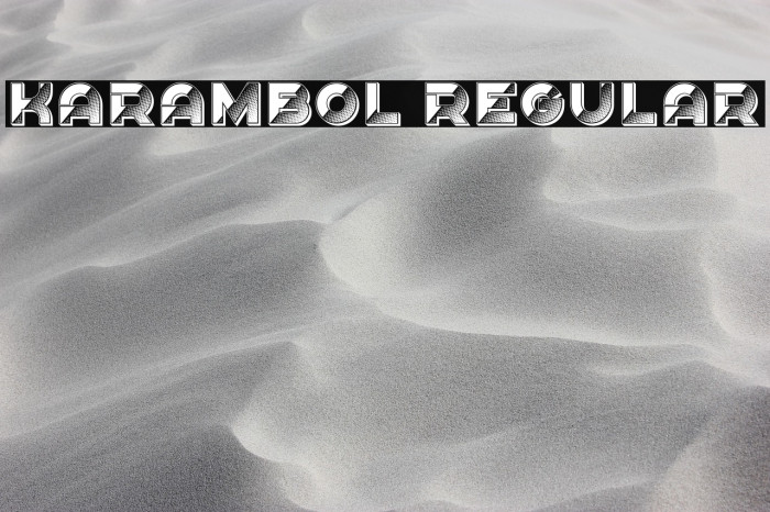 Karambol Regular Example 3