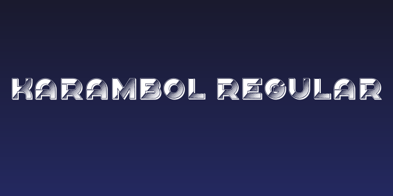 Karambol Regular Social Header