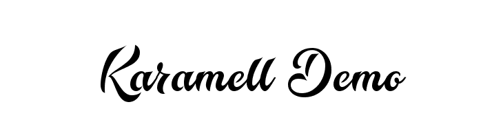 Karamell Demo  フリーフォントのダウンロード