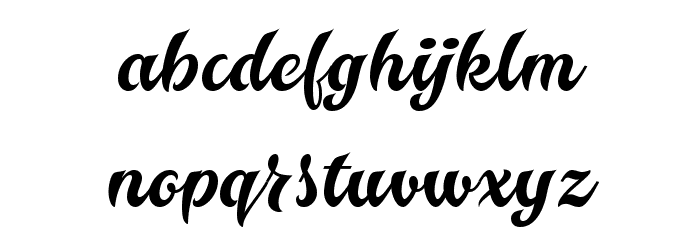 Karamell Demo Font LOWERCASE