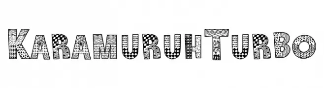 Karamuruh Turbo  font caratteri gratis