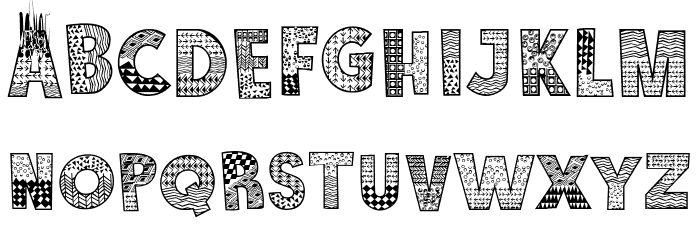 Karamuruh Turbo Font LOWERCASE