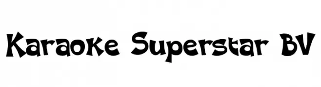Karaoke Superstar BV  Descarca Fonturi Gratis