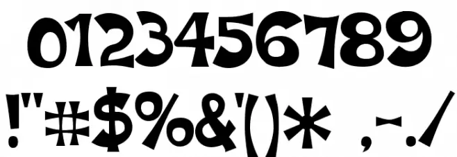 Karaoke Superstar BV Font OTHER CHARS